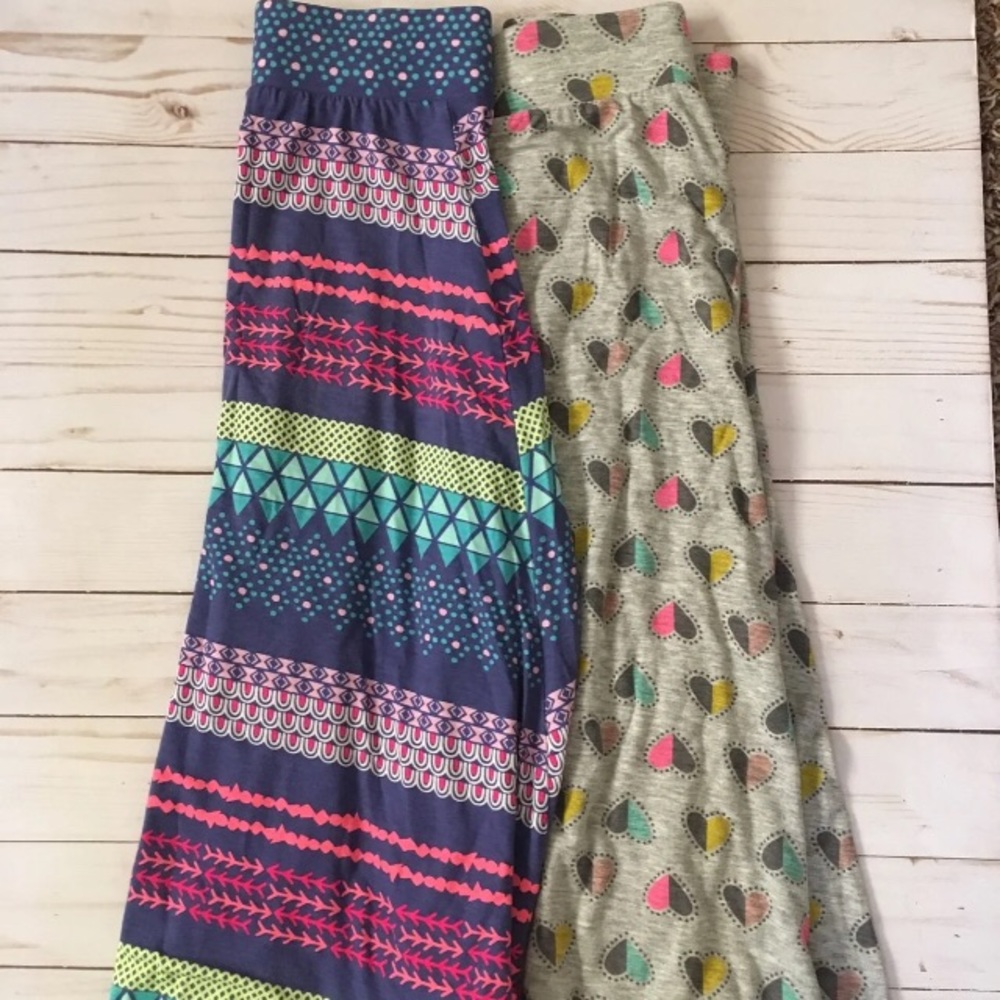 2 girls maxi skirts size 4/5